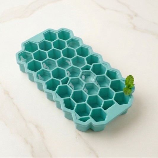 Honeycomb Ice Cube Tray — Large Capacity Silicone Mould (Pack of 2)